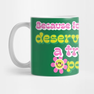 Because Forhead Deserves a Tree Pose Face Yoga Mug